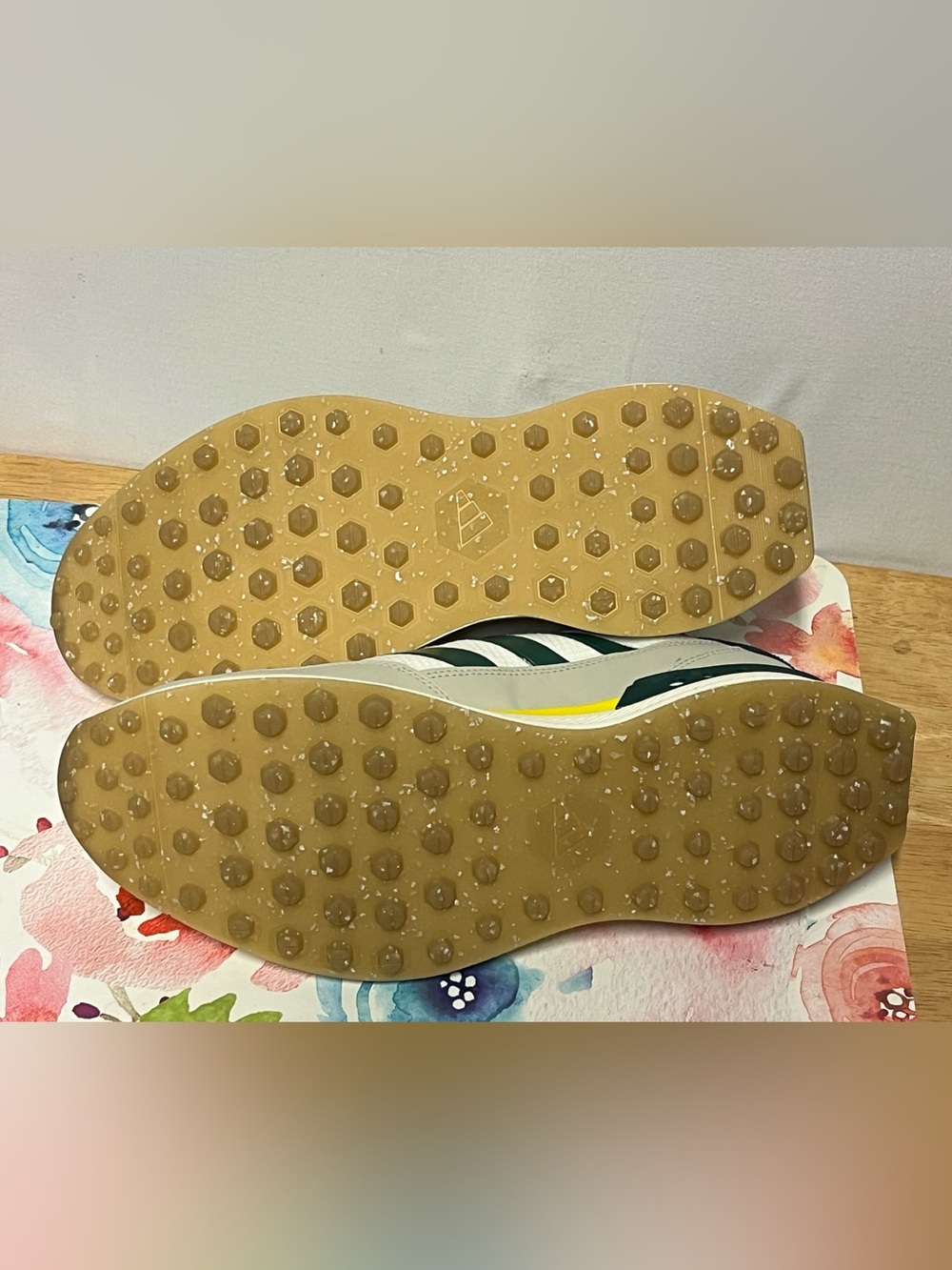 Adidas S2G SL 24 Golf Shoes Men’s 10.5 White Green Yellow Spikeless NWT - Picture 10 of 12